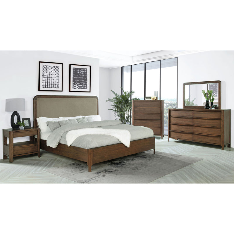 Eastern King Panel Bed - Walnut