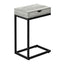 Accent Table, C - Shaped Contemporary Elegant Desig