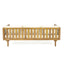 Claremont - 3 Seater Daybed Teak Acacia Wood Water Resistant Cushions