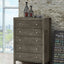 Transitional Elegant Storage Chest - Gray