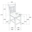 Danford - 5 Piece Counter Height Dining Set With Upholstered Stools - Espresso
