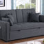 Cody II - Convertible Sleeper Loveseat With Cup Holder, Charging Ports and Pocket - Dark Gray