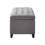 Elegant Design Tufted Top, Soft Close Storage Bench