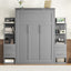 Murphy Wall Bed With LED Lights, Shelves And Drawers