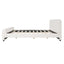 Luxury Upholstered Bed Frame With Curved Headboard & Footboard