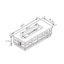 Propane Gas Fire Pit Table, 60000 Btu Rectangular For Outside Patio - Sandstone