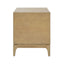 Japandi 2 Drawer Nightstand With Geometric Design