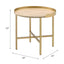 Mithea - End Table - Oak / Gold