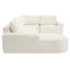 Modular Cloud Sectional Sofa Set, U-Shaped Upholstered Couch With Deep Seat