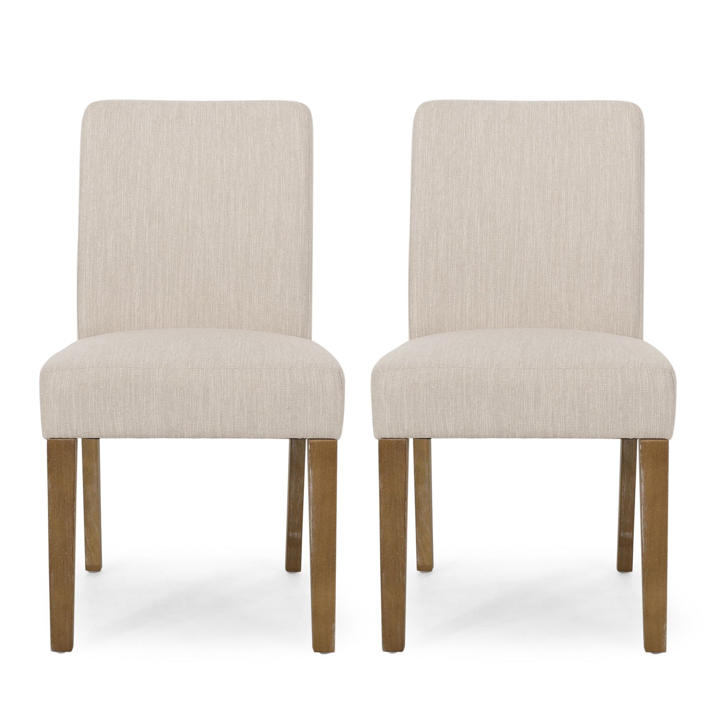 Contemporary Dining Chair With Upholstered Seating And Tapered Legs