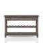 Console Table With Wine Bottle Storage Storage Drawers - Gray