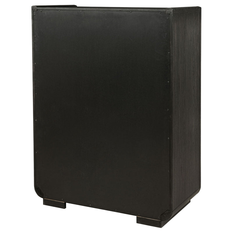 Bangor - 5 Drawer Bedroom Chest - Black