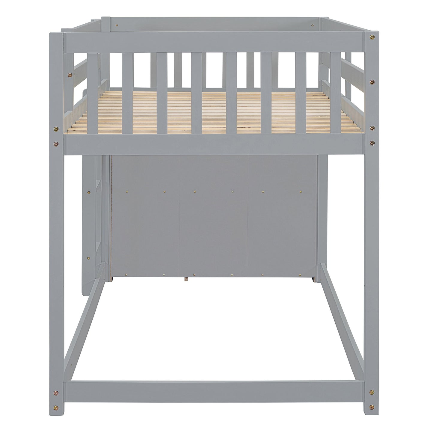Bunk Bed With 4 Drawers And 3 Shelves