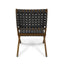 Solidago - Outdoor And Strapping Belt Folding Chairs, (Set of 2) - Black / Brown