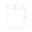 Contemporary Round Accent Table, Indoor / Outdoor