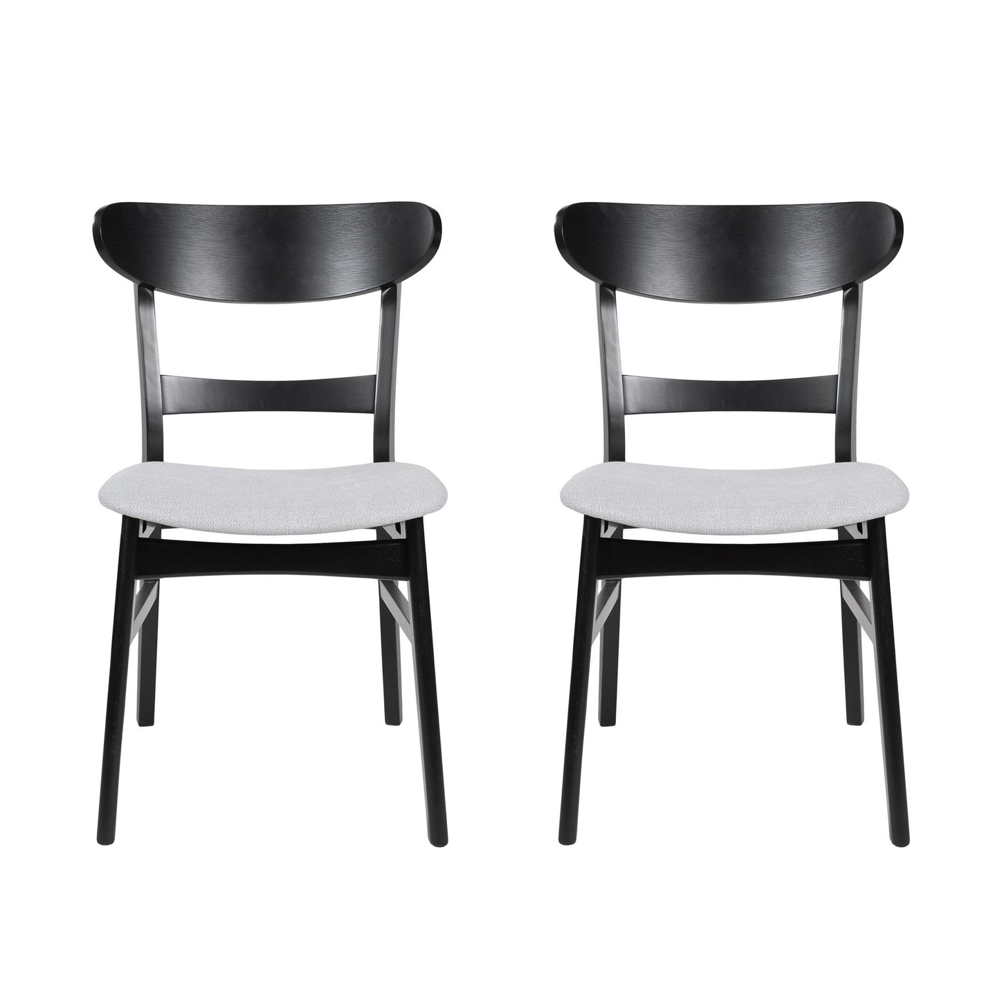 Modern Dining Chairs With Cushioned Seat (Set of 2)
