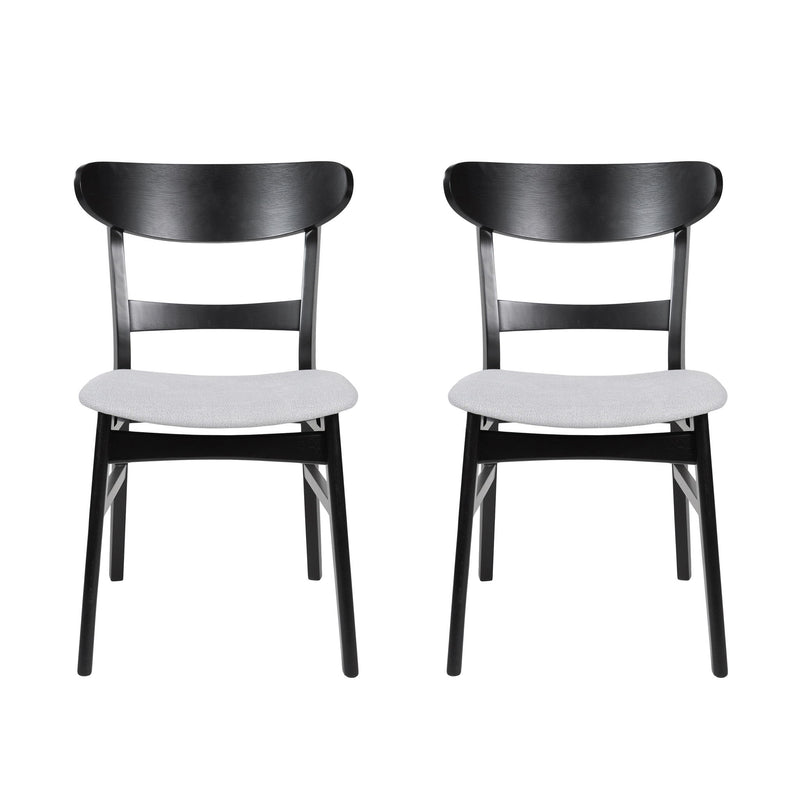 Modern Dining Chairs With Cushioned Seat (Set of 2)