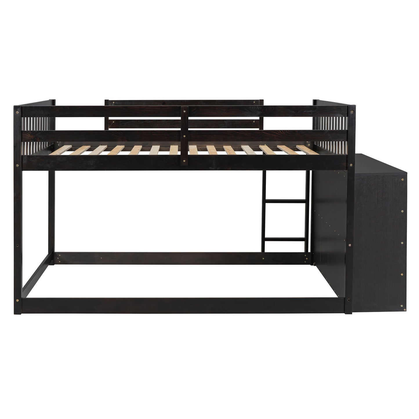 Bunk Bed With 4 Drawers And 3 Shelves