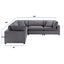 Cassandra - Modular 5 Piece Sectional