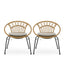 Banya - Chair (Set of 2) - Light Brown