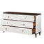 Carena - Dresser With Jewerly Tray - White / Walnut