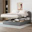 Upholstered Platform Bed With Hydraulic Storage System