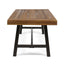 Carlisle - Industrial Coffee Table With And Slat Panel Design - Natural