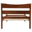 Twin Size Platform Bed With Headboard And Wooden Slat Support