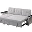 Ashlyn II - 84"W Woven Fabric Reversible Sleeper Sectional Sofa with Storage Chaise