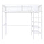 Loft Bed With 4 Tier Shelves And Storage