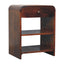 Aspen - Open Bedside Table - Dark Brown