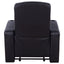 9 Piece Home Theater Seating Set With Recliners And Wedge Consoles - Black