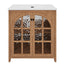 Vintage Farmhouse Bathroom Vanity With Ceramic Sink
