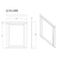 Adalid - Square Shaped Mirror With LED Lighting And Glittered Detailing - White