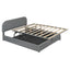 Upholstered Platform Bed With Hydraulic Storage System