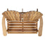 Outdoor Adirondack Rocking Loveseat With Hand Crafted Details