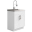 Hennessy - Deluxe Laundry Cabinet With Faucet And Stainless Steel Sink