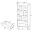 Minerva - 3 Shelf Bookcase With Drawers - Natural