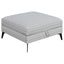 Harrison - Upholstered Storage Ottoman - Gray / Black