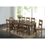 Ladder Back Dining Chairs With Straight Seat (Set of 2) - Brown