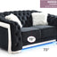 Loveseat With Flared Arms