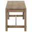 Malvika - Trestle Base Dining Bench - Brown