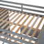 Loft Bed With A Twin Size Standalone Bed, Shelves, Desk, And Wardrobe