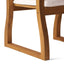 Della - Wood Armchair (Set of 2) Outdoor Dining Chairs - Cream