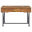 3 Drawer Writing Desk With Handles - Brown