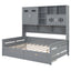Daybed With All-In-One Cabinet And Shelf