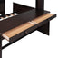Loft Bed With A Twin Size Standalone Bed, Shelves, Desk, And Wardrobe