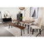 Neve - Sheesham Live Edge Dining Bench With Hairpin Legs - Gray