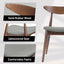 Retro Dining Chairs With Ergonomic Back (Set of 2)