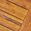 Carlisle - Industrial Coffee Table With And Slat Panel Design - Natural